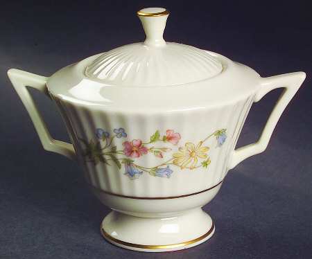Spring Bouquet Sugar Bowl & Lid