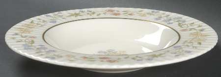 Spring Bouquet Rim Soup Bowl