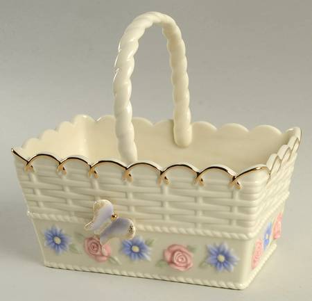 Spring Garden 6" Handled Basket by Lenox