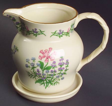 Spice Garden (Giftware) Jug Flower Pot & Underplate