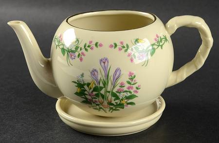 Spice Garden (Giftware) Teapot Flower Pot & Underplate