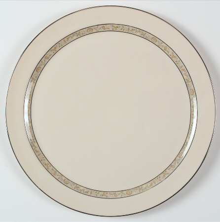 Springdale (Platinum Trim) 12" Chop Plate (Round Platter) by Lenox
