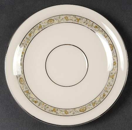 Springdale (Platinum Trim) Saucer for Footed Cup by Lenox