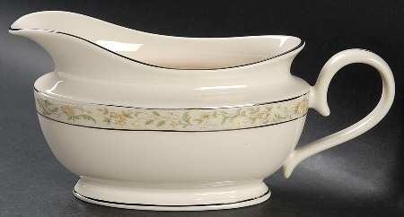 Springdale (Platinum Trim) Gravy Boat