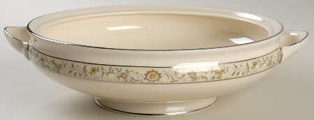 Springdale (Platinum Trim) Round Vegetable No Lid by Lenox