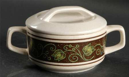 Spanish Swirl Sugar Bowl & Lid
