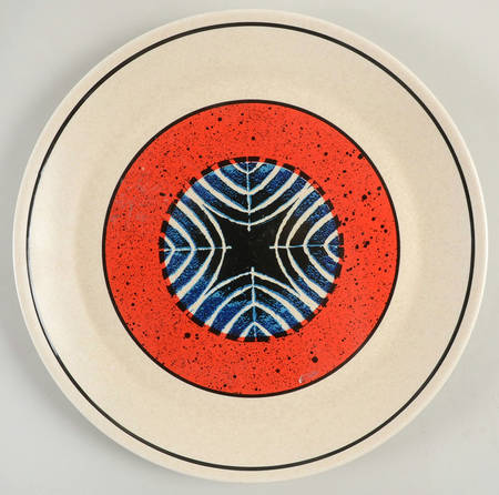 Staccato Red and Blue Dinner Plate by Lenox