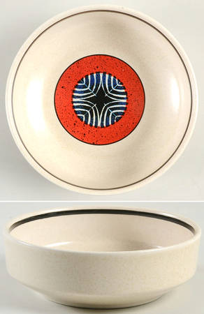 Staccato Red and Blue Coupe Cereal Bowl