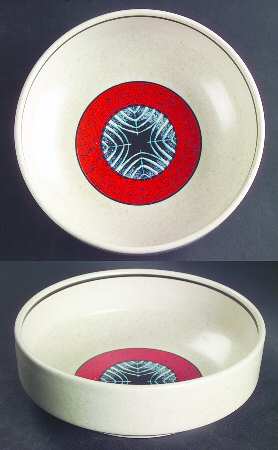 Staccato Red and Blue Coupe Cereal Bowl