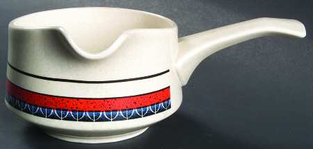 Staccato Red and Blue Gravy Boat
