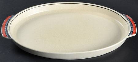 Staccato Red and Blue Oval Roaster