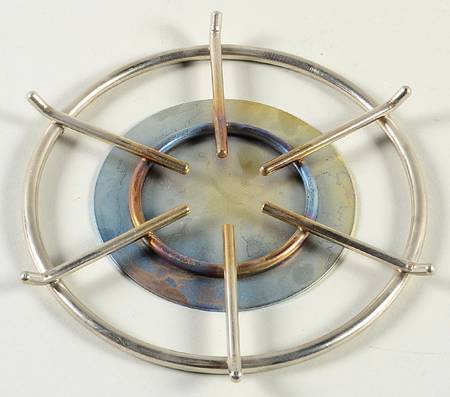 Staccato Red and Blue Metal Rack for Warmer Stand
