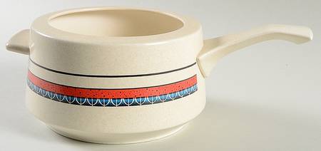 Staccato Red and Blue Open Fondue Pot
