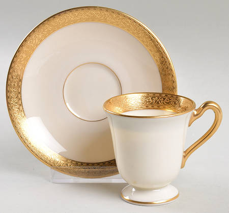 Stanford Footed Demitasse Cup & Saucer Set