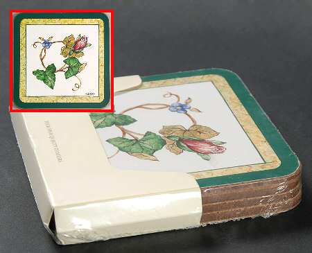 Summer Terrace (4 Pc) Cork Back Square Coaster Set