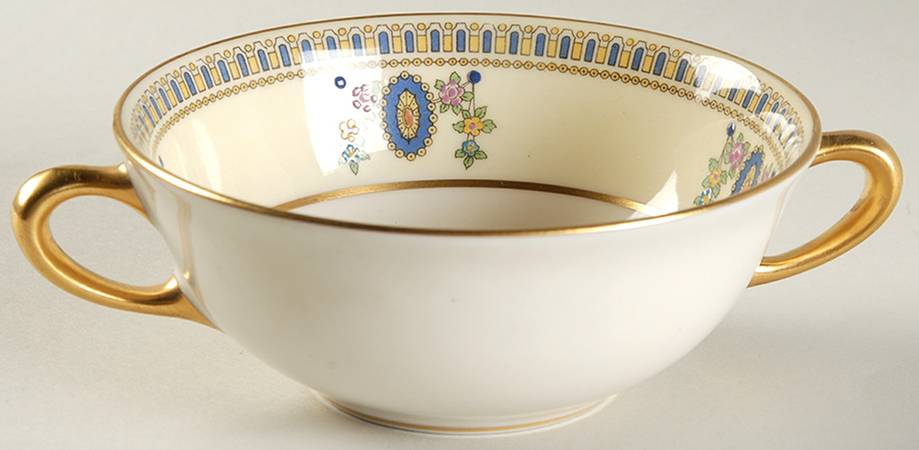 Colonial Cream Flat Cream Soup Bowl