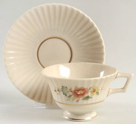 Temple Blossom Footed Cup & Saucer Set