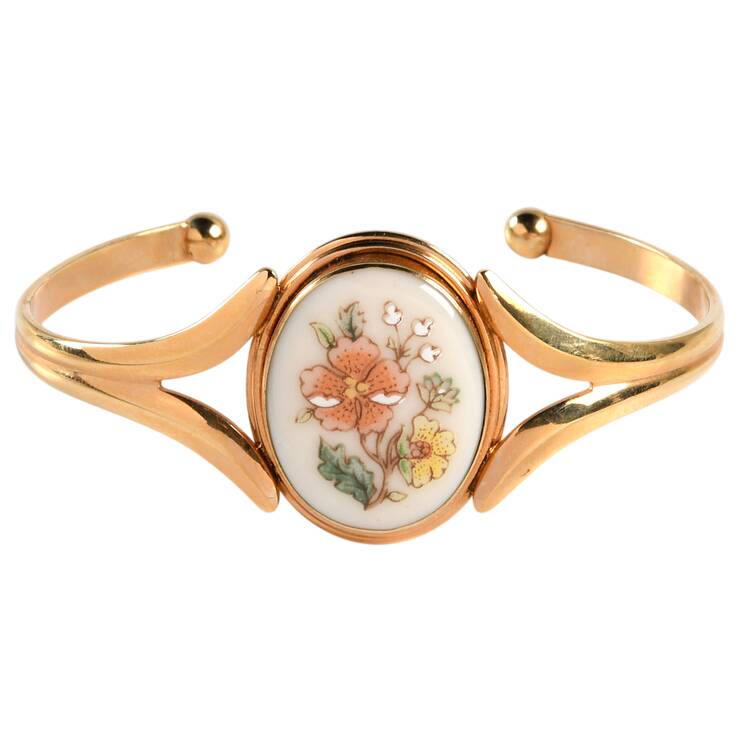 Temple Blossom Cuff Bracelet
