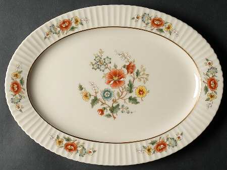 Temple Blossom 13" Oval Serving Platter