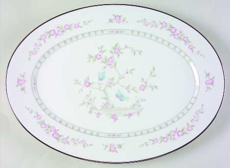 Tea Garden 14" Oval Serving Platter