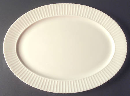 Temple Off White 16" Oval Serving Platter