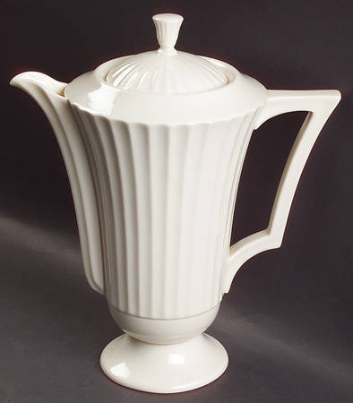 Temple Off White Coffee Pot & Lid