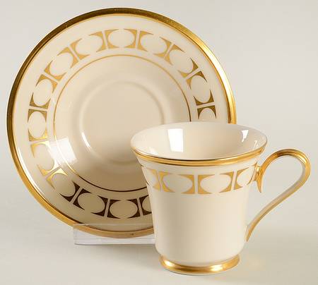 Tempo Footed Demitasse Cup & Saucer Set