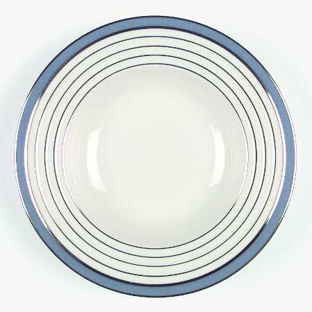 Terrace Blue Rim Soup Bowl
