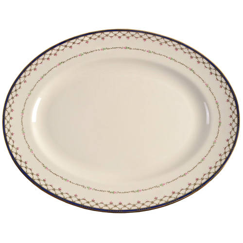 Terrace Rose 13" Oval Serving Platter