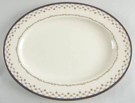 Terrace Rose 16" Oval Serving Platter