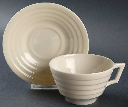 Terrace White Flat Cup & Saucer Set