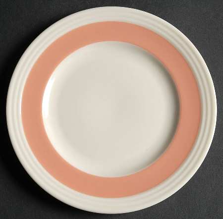 Three Step Coral Bread & Butter Plate