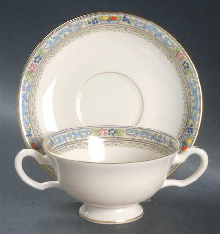 Trent Footed Bouillon Cup & Saucer