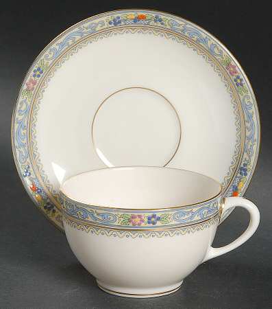 Trent Flat Cup & Saucer Set