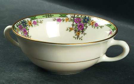 Trellis Flat Cream Soup Bowl