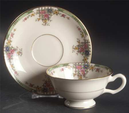 Trellis Footed Cup & Saucer Set by Lenox