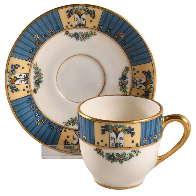 Tremont Flat Demitasse Cup & Saucer Set