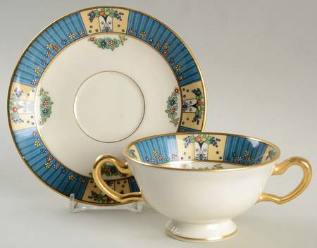 Tremont Footed Bouillon Cup & Saucer