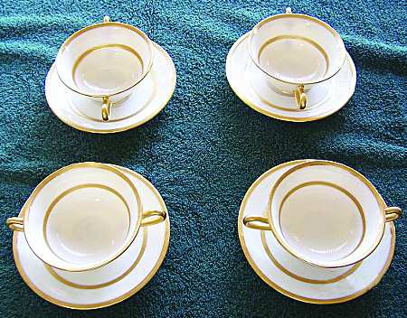 The Trentino Footed Bouillon Cup & Saucer