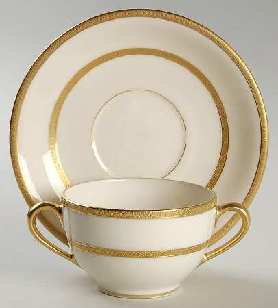 The Trentino Flat Bouillon Cup & Saucer