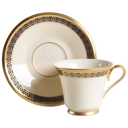 Tudor Footed Cup & Saucer Set by Lenox