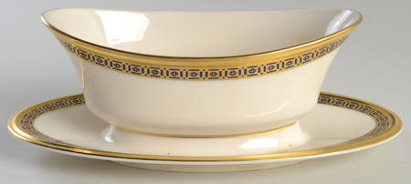 Tudor Gravy Boat with Attached Underplate by Lenox