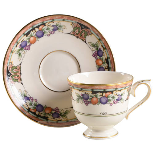 Tuscan Orchard Footed Demitasse Cup & Saucer Set by Lenox