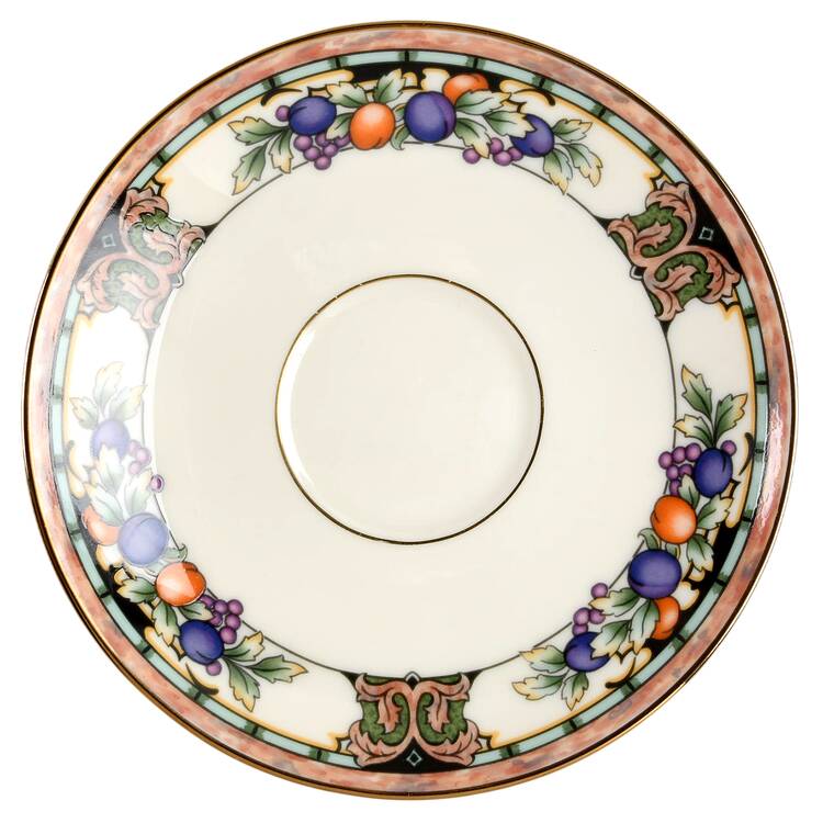 Tuscan Orchard Saucer for Footed Cup