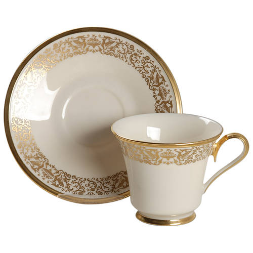Footed Cup & Saucer Set