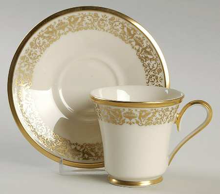 Tuscany Footed Demitasse Cup & Saucer Set