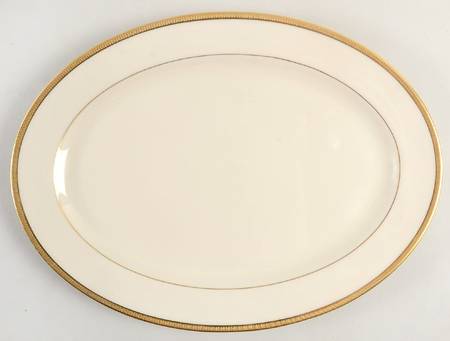 Tuxedo (Gold Backstamp) 13" Oval Serving Platter