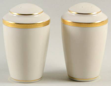 Tuxedo (Gold Backstamp) Salt & Pepper Set