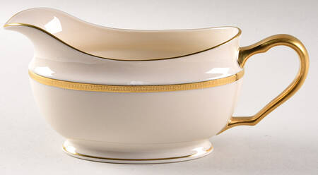 Tuxedo (Gold Backstamp) Gravy Boat