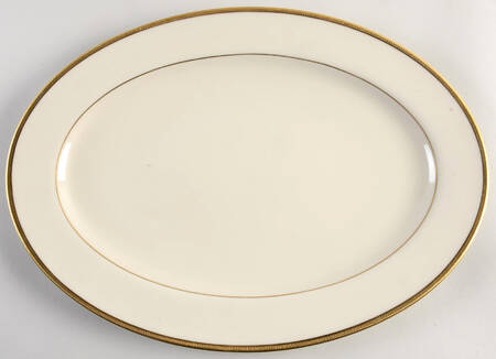 Tuxedo (Gold Backstamp) 16" Oval Serving Platter